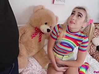 Pigtails and Rainbows - Petite Teen Fuck 6 min