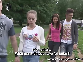 Young Sex Parties - Teens Rita Milan, Foxy having a home fucking party 6 min